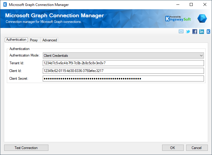 Microsoft Graph Connection Manager